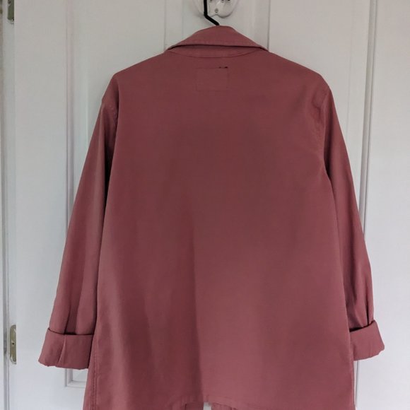 Sanctuary Chore Utility Shacket Jacket Shirt Size Medium Dusty Rose Pink - Picture 5 of 5